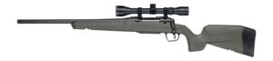 Savage Arms 33186 XP 243 Win 4+1 20" Matte Black Carbon Steel Threaded Barrel & Drilled & Tapped Receiver, OD Green Synthetic Fixed w/Pistol Grip Stock, 3-9x40mm Duplex Scope, Left Hand