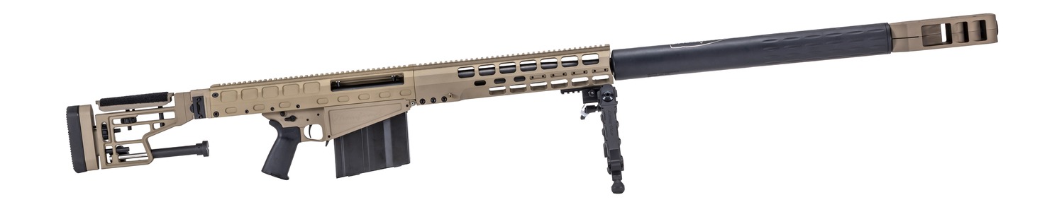 Thompson TAO50FDE TAO50 50 BMG 10+1 29" Black Barrel, Flat Dark Earth Anodized Receiver w/Picatinny Rail, Barrett Accu-Tac Bipod, Black Polymer Magpul PRS Gen3 Stock, Magpul MOE+ Grip