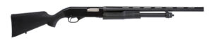 Stevens 22437 320 Field Compact 20 Gauge Pump 3" 5+1 22" Matte Black Vent Rib Barrel, Matte Black Aluminum Receiver, Fixed Matte Black Synthetic Stock, Ambidextrous
