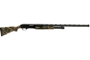 Stevens 22562 320 Field 12 Gauge Pump 3" 5+1 28" Matte Black Vent Rib Barrel, Matte Black Aluminum Drilled & Tapped Receiver, Fixed Mossy Oak Shadow Grass Blades Synthetic Stock, Ambidextrous