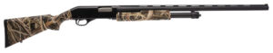 Stevens 22563 320 Field Compact 12 Gauge Pump 3" 5+1 26" Matte Black Vent Rib Barrel, Matte Black Aluminum Drilled & Tapped Receiver, Fixed Mossy Oak Shadow Grass Blades Synthetic Stock, Ambidextrous
