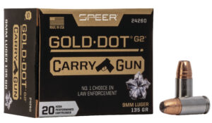 Speer Gold Dot Handgun Ammunition 9mm Luger 135gr HP 20/ct