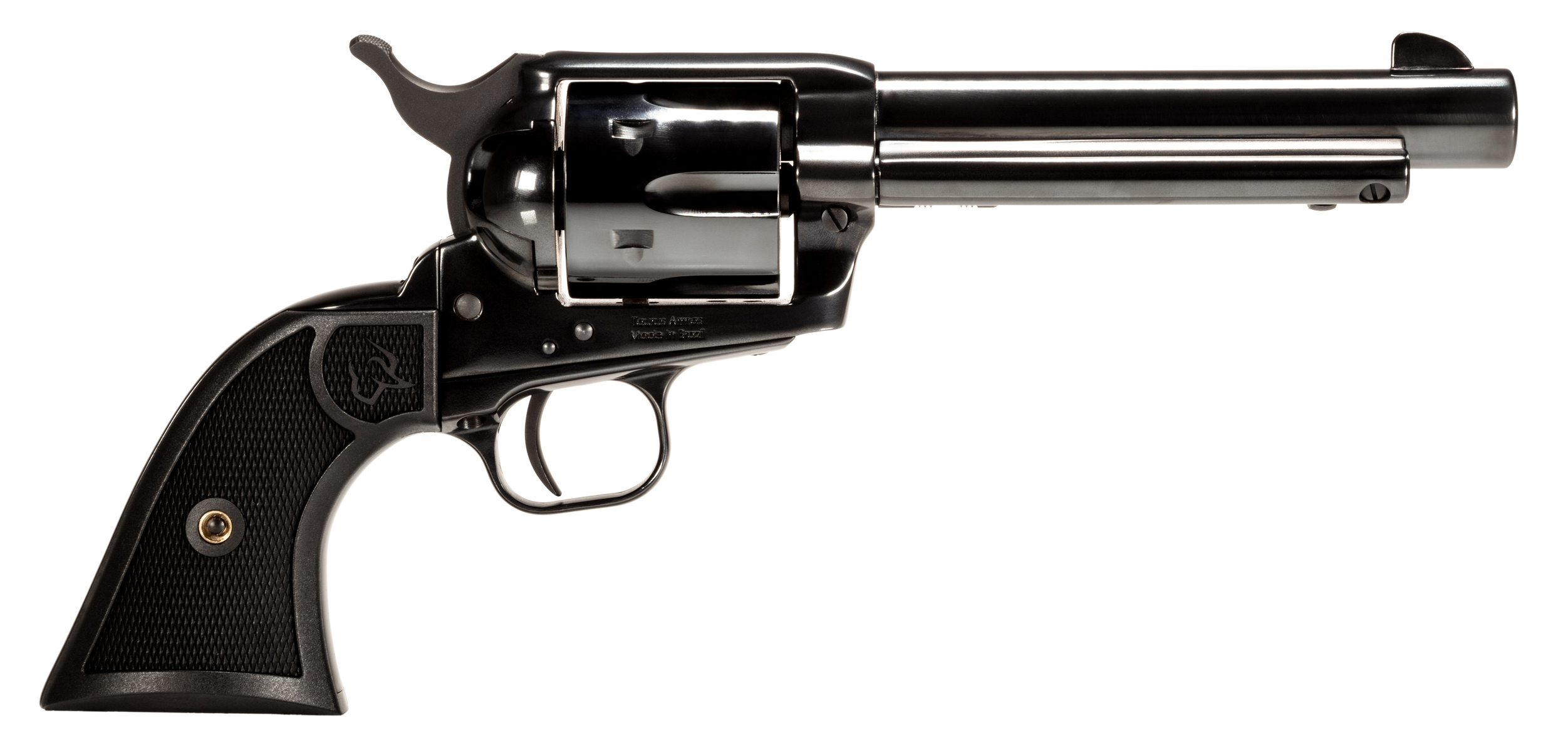 Taurus 2-D4551 Deputy Medium Frame 45 Colt (LC) 6-Round 5.50" Polished Black Steel Barrel, Cylinder & Steel Frame, Black Polymer Grip, Transfer Bar Safety