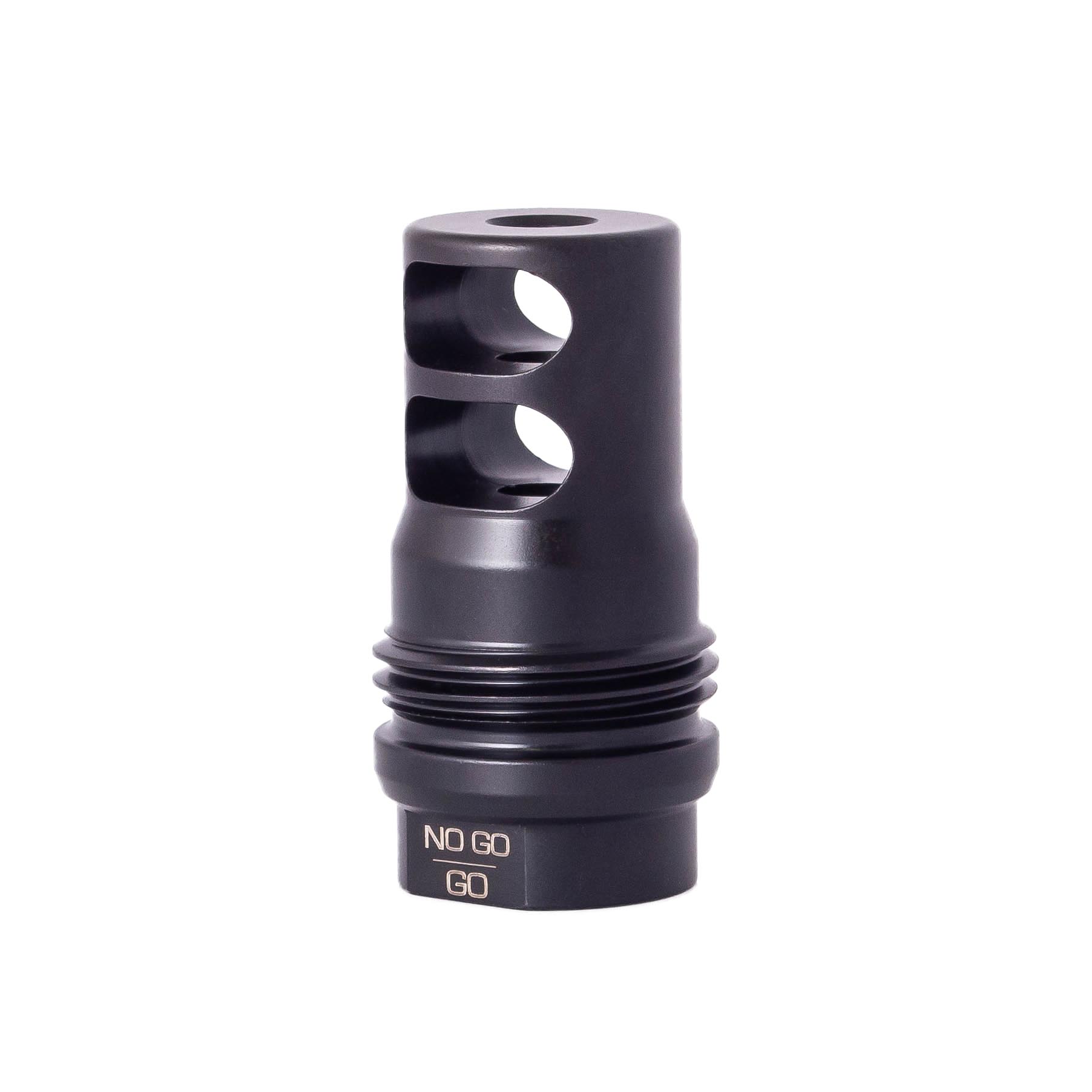 Rugged Suppressor MB010 2 Port Brake Black for 1/2"-28 tpi Threads & 2.16" OAL for 5.56x45mm NATO Radiant762, Surge762, Razor762 & Micro30 Suppressors