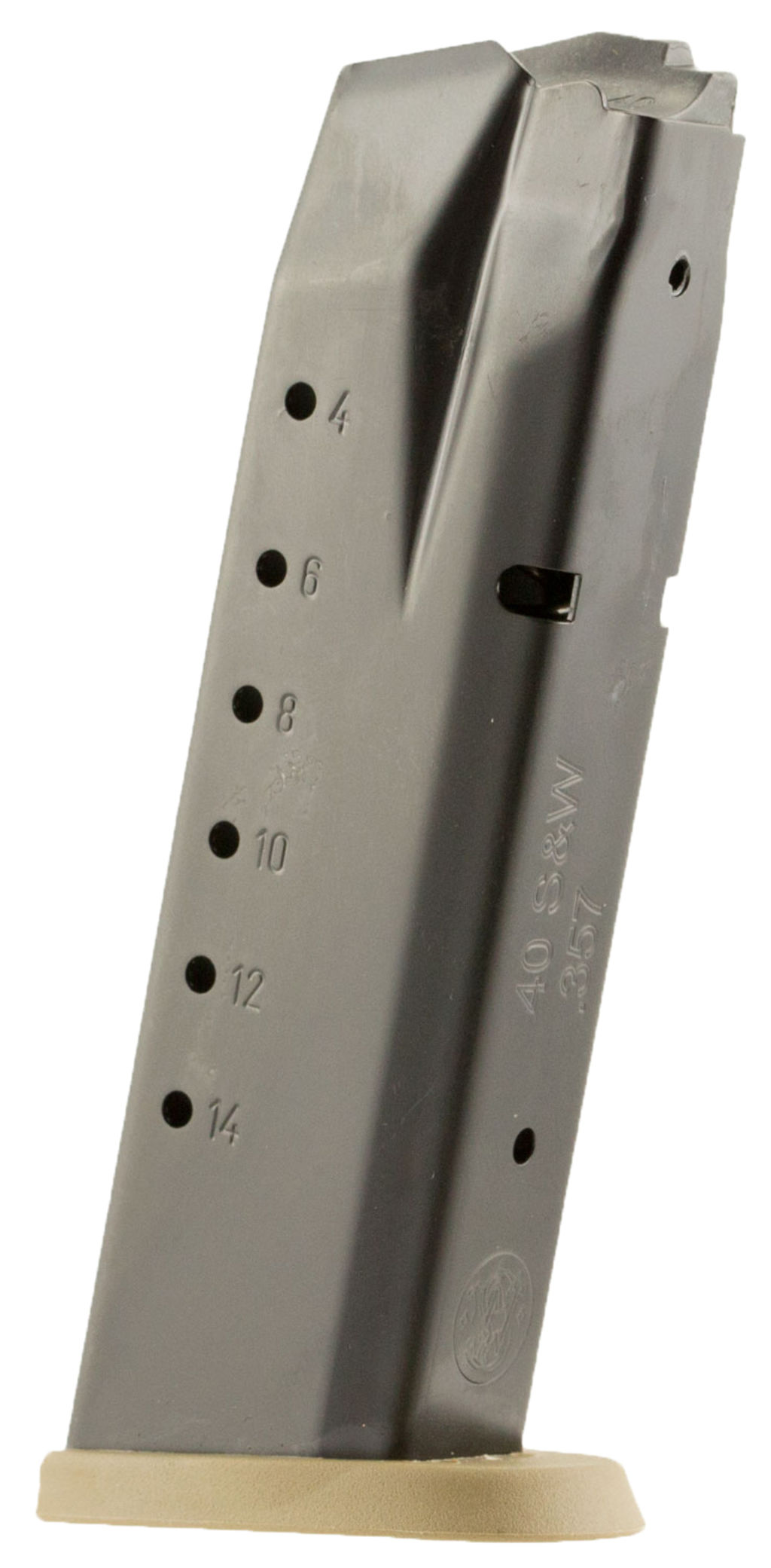 Smith & Wesson 3007346 M&P 15-Round 40S&W Blued/Brown Floor Plate Steel