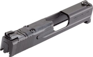 Smith & Wesson 3015613 Slide Assembly Shield Fits S&W Shield/Shield Plus Optic Ready 9mm Luger Black Armornite Stainless Steel 3-Dot White Sights