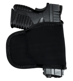 GrovTec US Inc GTHL15099BLK Multi-Fit OWB Size 99 Black Suede Belt Loop Fits Med/Lg Semi-Auto Right Hand