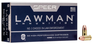 Speer 53620 Lawman 9mmLuger 147gr Total Metal Jacket Round Nose 50 Per Box/20 Case