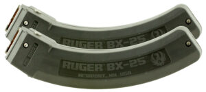 Ruger 90548 BX-25 Value Pack 25-Round Magazine Fits Ruger 10/22/SR/77/Charger .22 LR BX-25 Black 2 Pack