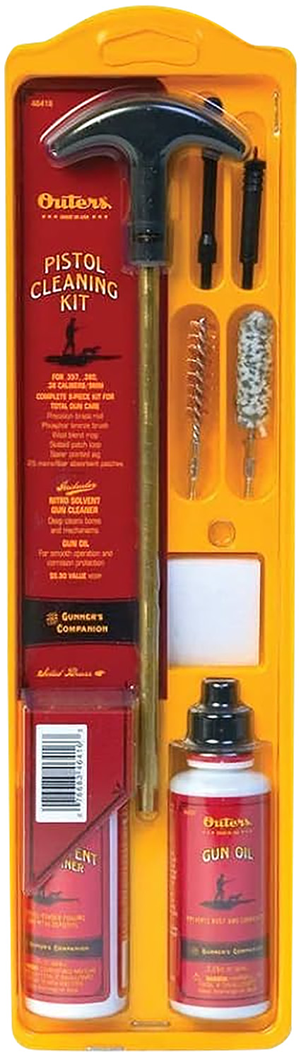 Outers Clamshell Universal Cleaning Pistol Kit - .22 cal
