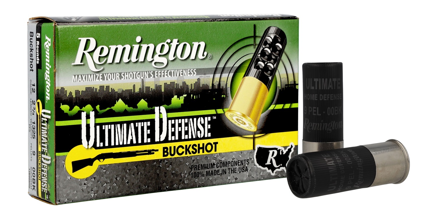 REMINGTON ULTIMATE DEFENSE - 12 Gauge 3" #4 BUCK 5-Round 20BX/CS