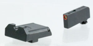 TruGlo TG13GLAPC TFX Pro Orange Fiber Optic, Tritium Front/ Black Rear/Black Nitride Fortress Frame/Compatible w/Most Glock Except Single Stack & MOS, Front Post/Rear Dovetail Mount