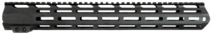 Aim Sports MTM15L308 AR Handguard 15" Low M-LOK Style Made of 6061-T6 Aluminum with Black Anodized Finish for 308 Cal AR-10
