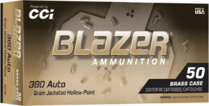 CCI BLAZER BRASS 380ACP 98GR JHP 50