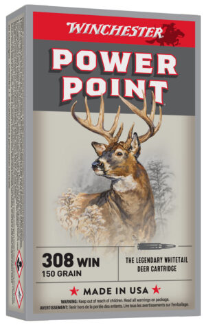 Winchester Ammo X3085 Power-Point .308 Win 150gr 20 Per Box/10 Case