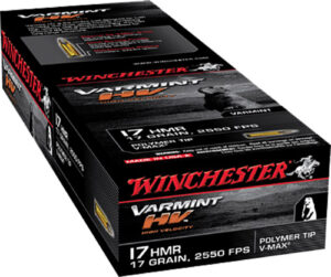 Winchester Ammo S17HMR1 Varmint HV .17 HMR 17gr Hornady V Max 50 Per Box/20 Case