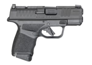 Springfield Armory HC931380BOSP Hellcat OSP Micro Compact 380 ACP 13+1 3" Black Melonite Steel Barrel & Optic Ready/Serrated Slide, Black Polymer Frame w/Accessory Rail, Adaptive Texture Grip