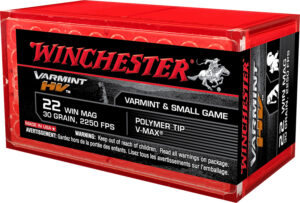 Winchester Ammo S22M2PT Varmint HV .22 WMR 30gr Hornady V Max 50 Per Box/20 Case