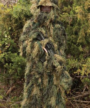 Red ROCK GHILLIE SUIT WOODLAND - 5 PIECE ADULT MEDIUM/LARGE