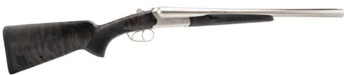 Heritage Mfg BL41018NI Badlander 410 Bore Break Open 2-Round 18.50" Nickel Side By Side Barrel & Receiver, Fixed Turkish Walnut Wood Stock