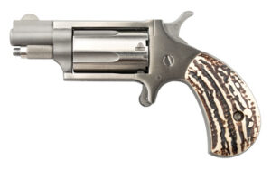 NAA 22 WMR 1 1/8IN BARREL 5RD SS STAG GRIPS NAA-22MS-GSTG
