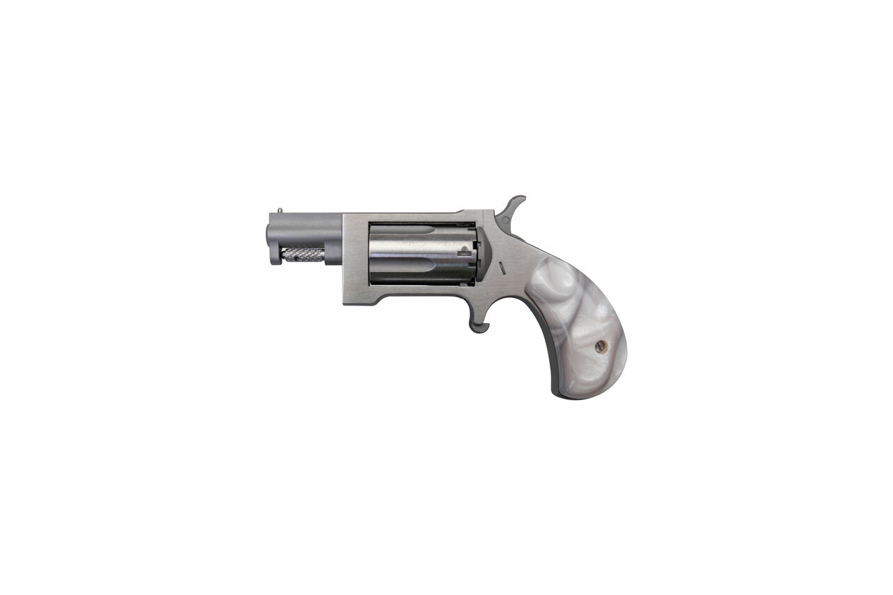 NAA SWING-OUT 22 WMR 1.5IN BARREL 5RD SS WHITE PEARL GRIP NAA-SW-GPW