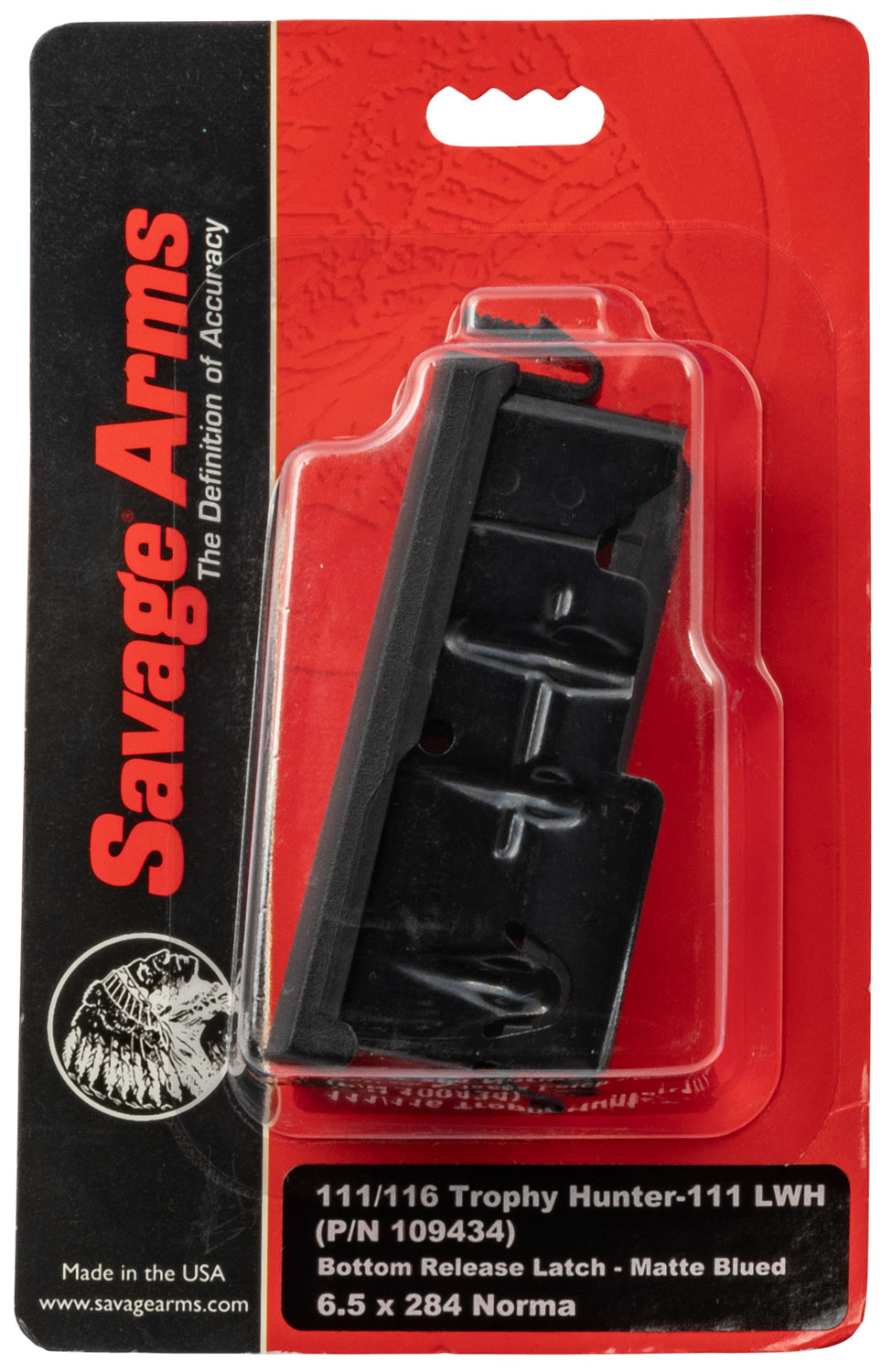 Savage 55234 OEM 6.5x284 Norma Savage Axis, 10, 110, 11, 16 4-Round Blued Detachable