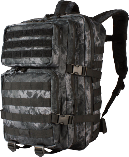 Red ROCK LARGE ASSAULT PACK - PRYM1 BLACKOUT Camo W/ WEBBING