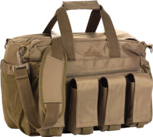 Red ROCK DELUXE RANGE BAG Tan - FOLD OUT WORK/CLEANING GUN MAT