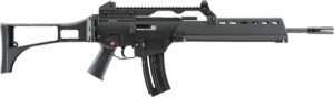 HK 81000994 G36 22 LR 20+1 18.13" Black Barrel w/Flash Suppressor, Black Receiver w/Picatinny Rail, Black Folding Synthetic Stock, Black Polymer Grip