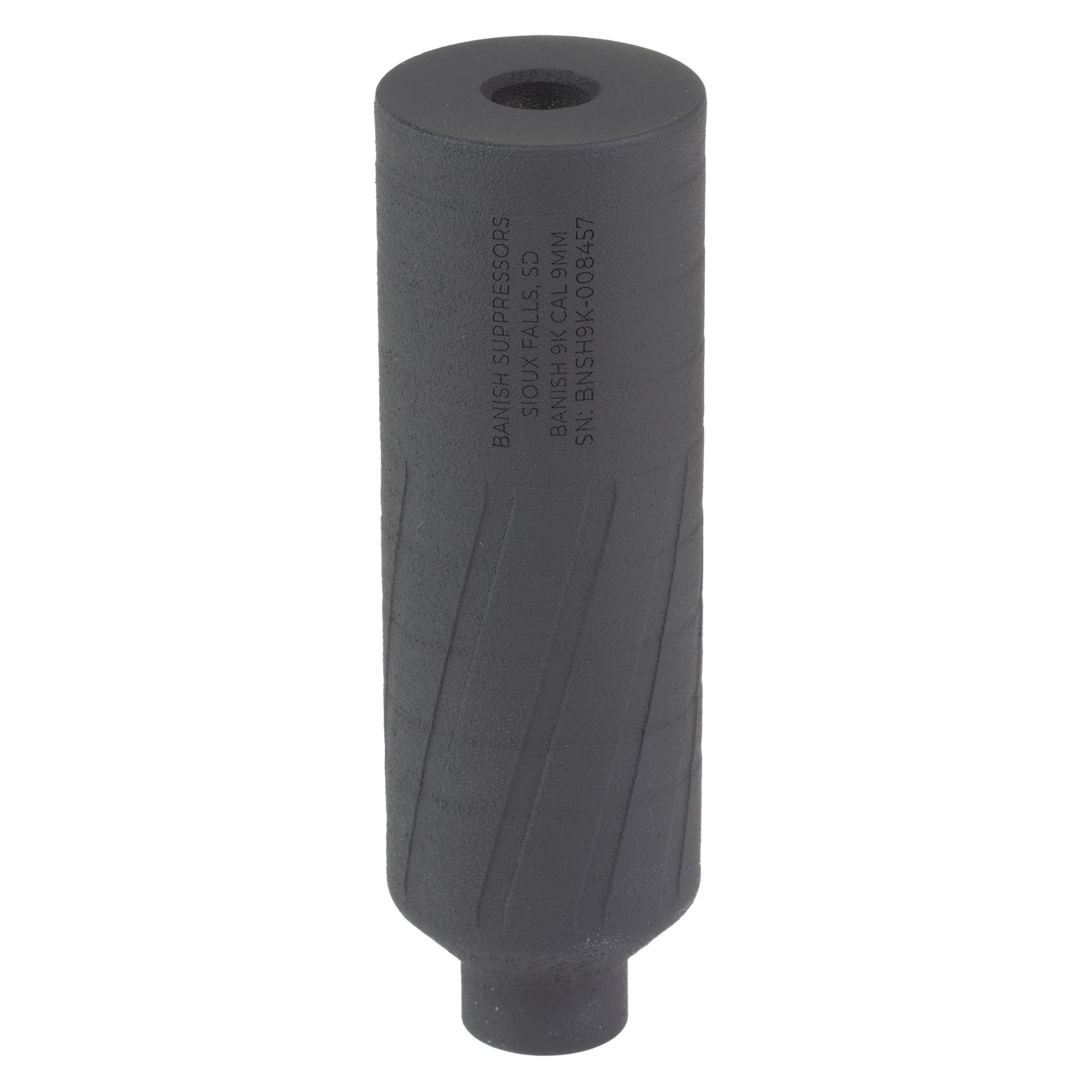Banish(Silencer Central) 100000111179 Banish 9K 9mm 1.30" Black Titanium 1/2"x28