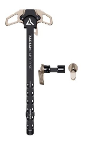Radian Weapons R0299 Raptor Charging Handle & 45/90 Talon Safety, FDE, Ambi Controls, Fits Mil-Spec AR-15/M16 Platform