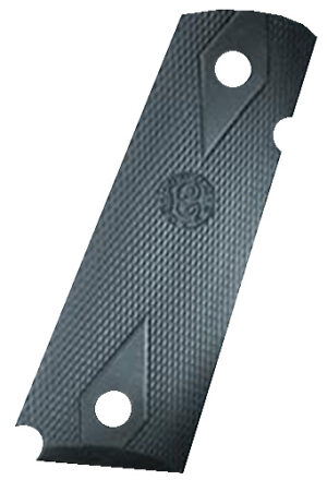 Hogue Colt Government Grips .45 1911 Rubber Grips Panels Checkered with Diamonds - Black