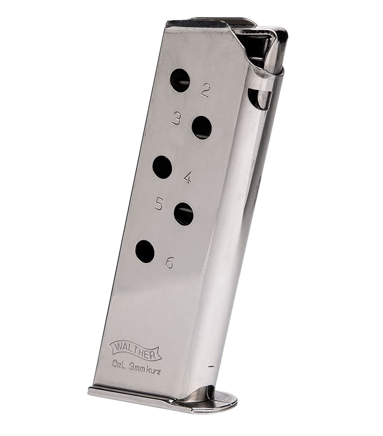 Walther Arms 2246009 PPK 6-Round 380 ACP Stainless Steel