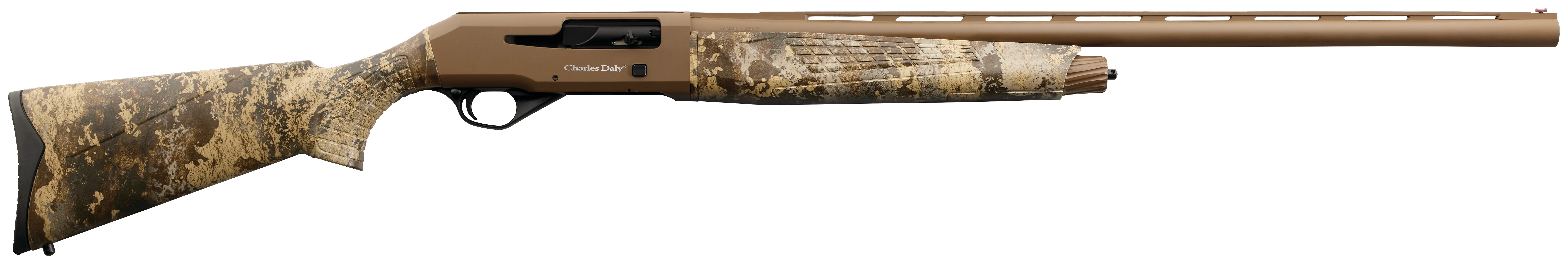 Charles Daly 930204PT 601 12 Gauge 4+1 3" 28" Vent Rib Barrel, Flat Dark Earth Aluminum Receiver, TrueTimber Prairie Synthetic Stock, Includes 3 Choke Tubes