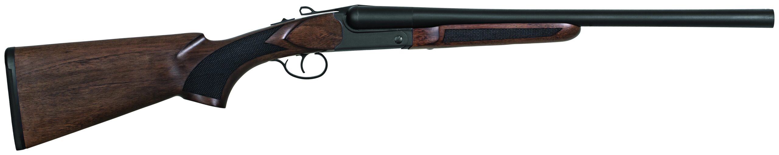 Charles Daly 930391 500 Coach 20 Gauge Break Open 3" 2-Round 20" Black Side By Side Barrel, Steel Receiver, Fixed w/Pistol Grip Checkered Walnut Walnut Stock