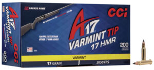 CCI 949CC A17 Varmint Tip .17 HMR 17gr Varmint Tipped 200 Per Box/10 Case