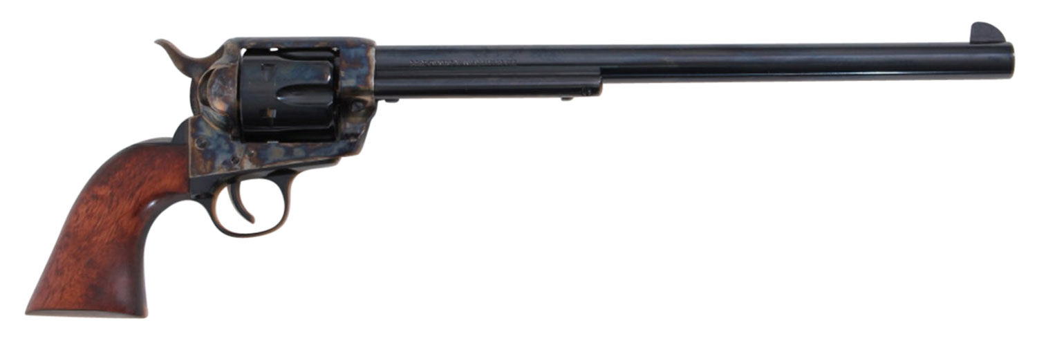 Traditions SAT73103 1873 Buntline 45 Colt (LC) 6-Round 12" Blued Cylinder & Barrel Color Case Hardened Steel Frame Walnut Grip