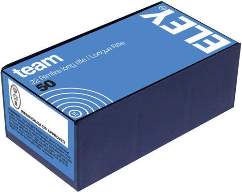 ELEY TEAM .22 LR 40GR EPS - 50-Round 100BX/CS - Image 2
