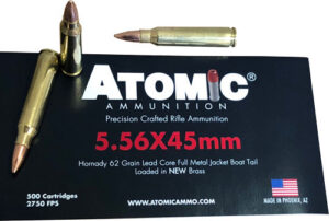 ATOMIC 5.56X45 62GR FMJ - 500-Round BULK