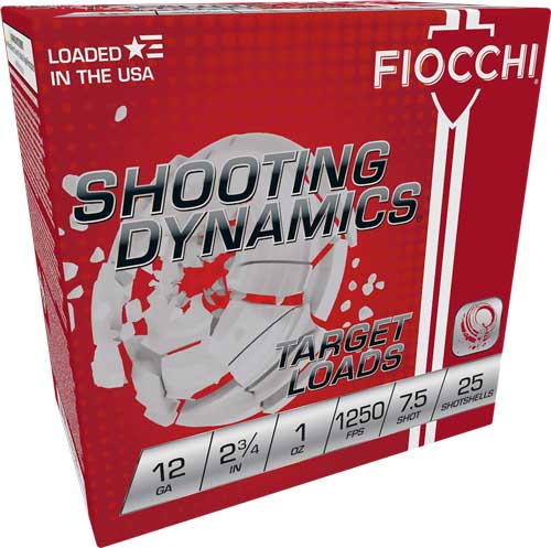 FIOCCHI 12 Gauge 2.75" 1OZ #7.5 - 1250FPS 250-Round CASE LOT