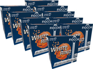 FIOCCHI WHITE RINO 12 Gauge 2.75" - 1-1/8OZ #7.5 1250FPS 250R CASE