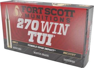 FORT SCOTT 270 Winchester 130GR TUI - SOLID COPPER 20-Round 10BX/CS