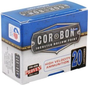 Corbon Self-Defense JHP Handgun Ammunition 9mm Luger +p 125 gr JHP 1250 fps 20/box