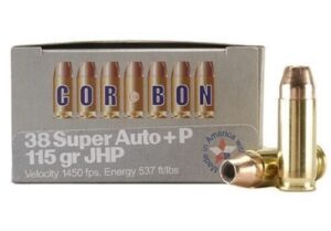 CORBON 38SUPER+P 115GR JHP 20/500