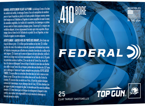 FEDERAL TOP GUN 410 2.5" 1/2OZ - #9 1330FPS 250-Round CASE LOT