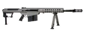 Barrett 18068 M107A1 50 BMG 20" 10+1 Tungsten Gray Cerakote Tungsten Gray Fixed with Sorbothane Recoil Pad Stock Black Polymer Grip