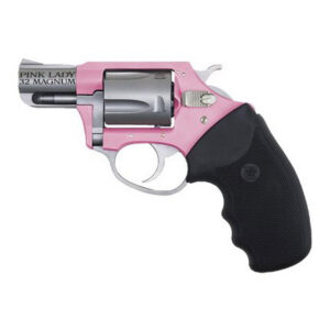 Charter Arms 52230 Pathfinder Lite Pink Lady Small 22 LR, 8 Shot 2" Matte Stainless Steel Barrel & Cylinder, Pink Aluminum Frame w/Black Finger Grooved Rubber Grip, Exposed Hammer