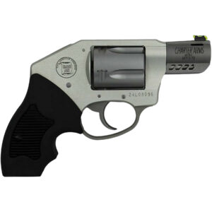 Charter Arms 53801 Off Duty Coyote 380 ACP 5-Round 2" Matte Stainless Ported Barrel & Cylinder, Anodized Aluminum Frame, Black Finger Grooved Rubber Grip, Concealed Hammer