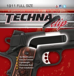 TECHNA CLIP HANDGUN RETENTION - CLIP COLT 1911&COMMANDER Right